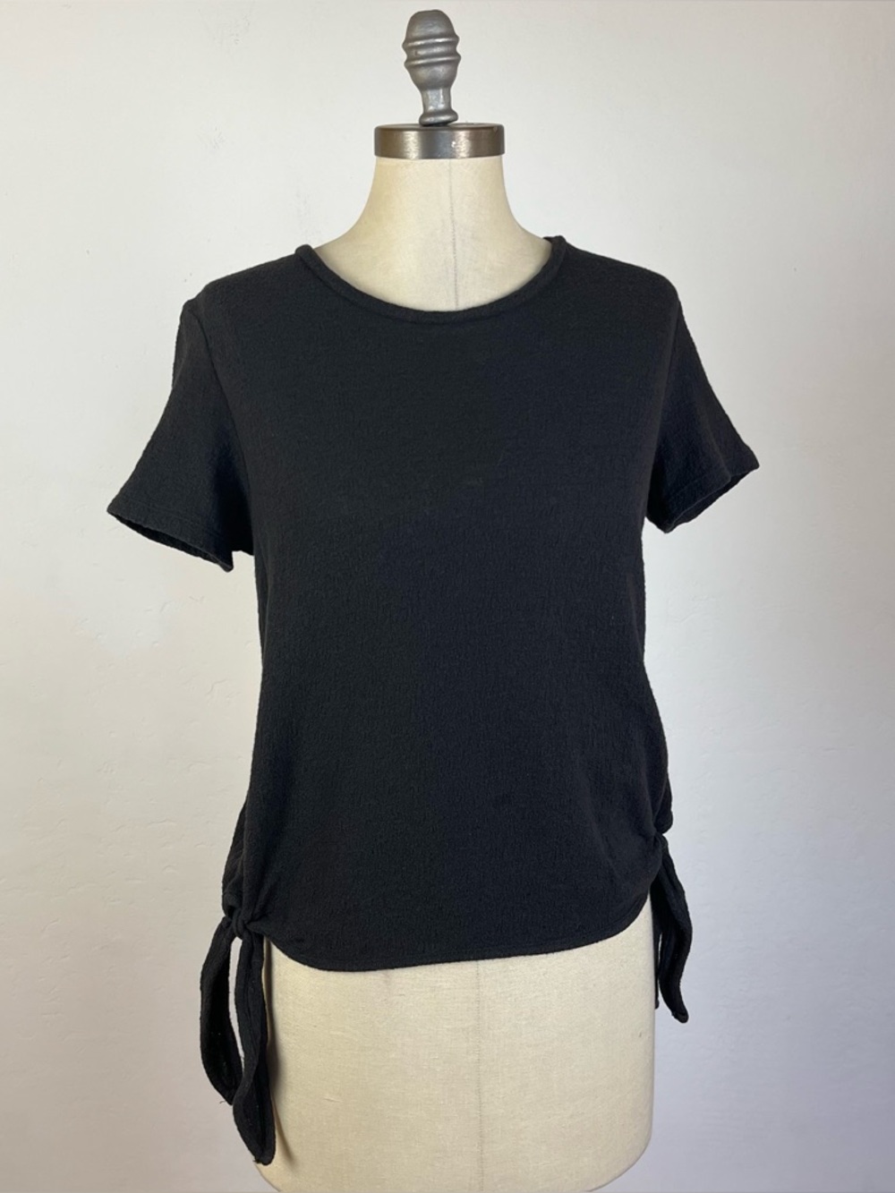 Madewell Texture & Thread Side Tie Texture Top